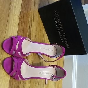 2 for 15$ Pink suede strappy heels!